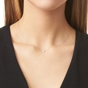 ‘Lauren Joy' Diamond Disc Pendant Necklace